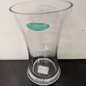 Oasis handmade clear glass vase